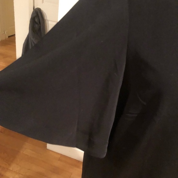 H&M size  XL black top with open back cut out bell 3/4 bell sleeves oversized - Picture 3 of 6